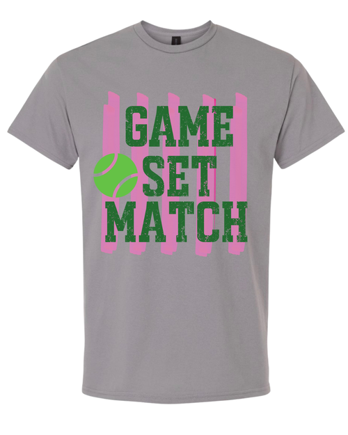 Pink & Green Game Set Match